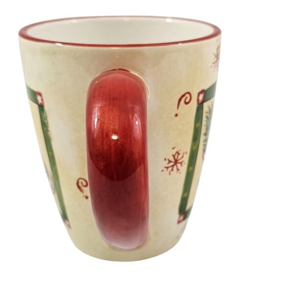 Sakura Table Gracey Knight Happy Holidays 14 Oz Christmas Mugs Cups – Set of 2 - Picture 8 of 16